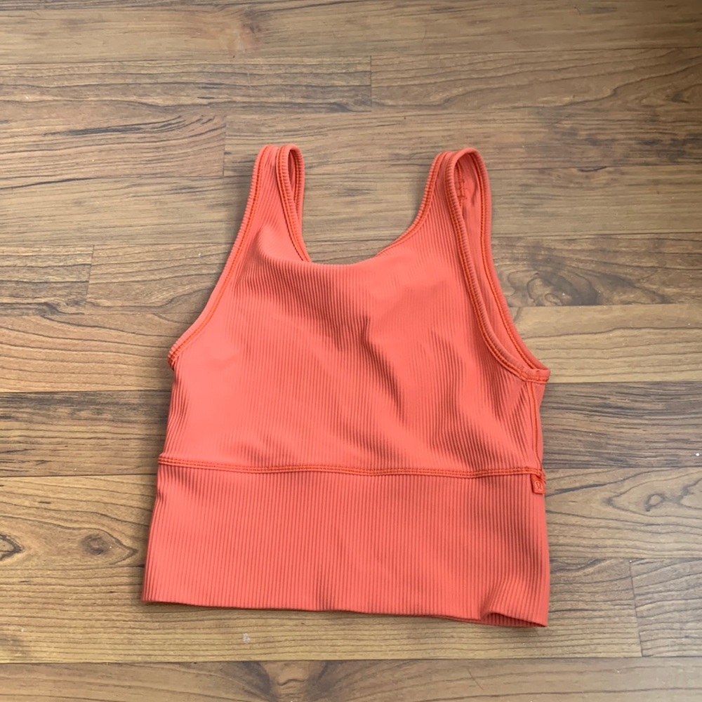 Lululemon Power Pivot Ribbed Tank, Warm Coral